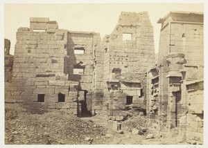 Chrámový palác, Medinet-Habu od Francis Frith