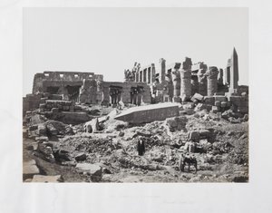 Chrám El-Karnak, z jihovýchodu od Francis Frith