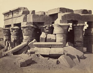 Hořův a Sobekův chrám, Kom Ombo od Francis Frith
