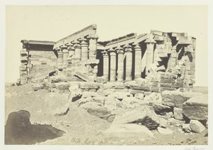 Chrám Maharaka, Núbie, 1857. od Francis Frith