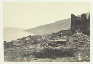 Město a jezero Tiberias, od severu, 1857. od Francis Frith