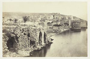 Město a jezero Tiberius od jihu od Francis Frith