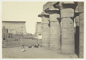 Pohled na Luxor, 1857. od Francis Frith