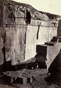 Pohled na křemíkové lomy v Egyptě od Francis Frith