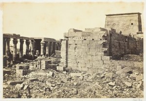 Pohled na ostrov Philae od Francis Frith