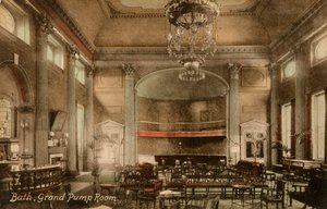 Grand Pump Room, Bath, Somerset, konec 19. nebo začátek 20. století.