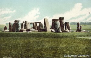 Stonehenge, Wiltshire (barevná fotografie)