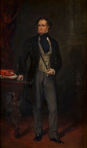Portrét Edwarda Stanleyho, kolem 14. hraběte z Derby, kolem 1820-69 (olej na plátně) od Francis Grant