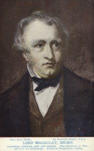 Thomas Babington Macaulay (1800-1859), anglický politik a historik