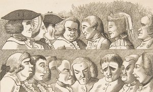 Deska IV, z Pravidla pro kreslení karikatur, 26. února 1788.