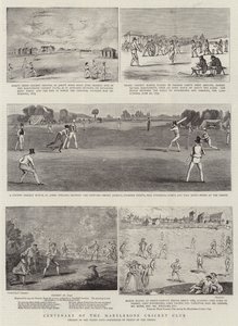 Stoleté výročí kriketového klubu Marylebone od Francis Hayman
