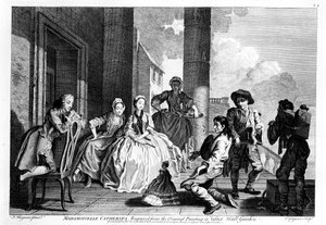 Madamoiselle Catherina, vyryl Charles Grignion (1743)