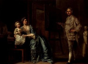 Portrét Josepha Wiltona - sochaře (1722-1803) od Francis Hayman