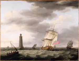 Muž války kolem Eddystonského majáku, kolem roku 1773