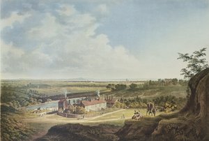 Pohled na Hampstead Heath při pohledu na Londýn, 1804 od Francis James Sarjent