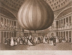 Interiér Pantheonu, Oxford Street, Londýn, 1785