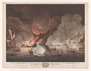 Zničení lodí u Gibraltaru, 14. září 1782 Zničení plovoucích baterií před Gibraltarem, 14. září 1782 (...) (název na předmětu)