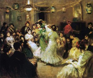 Flamenco Party doma, 1908