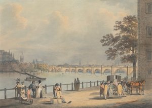 Westminster z Jižního břehu od Francis Nicholson
