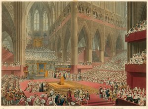 Korunovace Jeho Veličenstva Jiřího IV., uskutečněná v době uznání, 19. července 1821