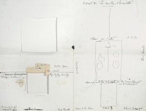 Grafická úprava bulletinu Dada "391", číslo 14, obsahující kopii Ingresova podpisu. od Francis Picabia