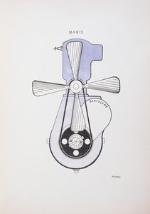 "Marie", kresba pro dadaistický časopis "La Revue", číslo 391 č. 3. od Francis Picabia