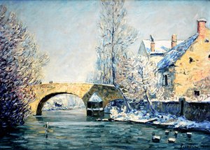 Pont Aubert, sněhový efekt od Francis Picabia