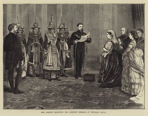 Její Veličenstvo přijímá barmské velvyslanectví na hradě Windsor od Francis S. Walker