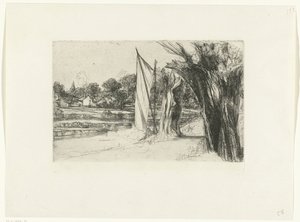Thames Ditton Thames Ditton - s plachtou od Francis Seymour Haden (Sir)