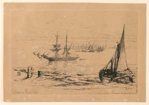 Brig v Anchor od Francis Seymour Haden
