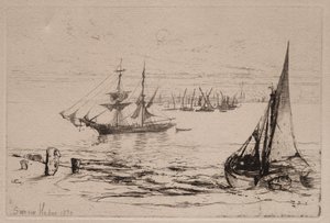 Brig v Anchor od Francis Seymour Haden