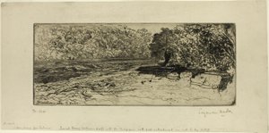 Pravděpodobné místo pro lososa od Francis Seymour Haden