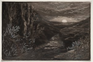 Moorland Stream. od Francis Seymour Haden