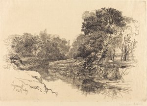 Řeka v Irsku od Francis Seymour Haden