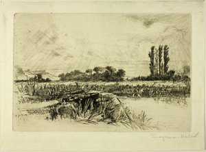 Vodní louka od Francis Seymour Haden