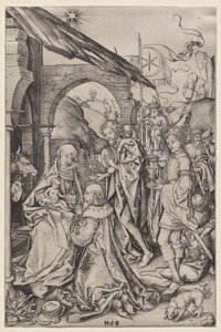 Klanění tří králů od Francis Seymour Haden