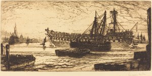 Rozbití Agamemnona od Francis Seymour Haden