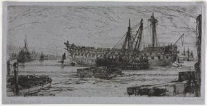 Rozbití Agamemnona od Francis Seymour Haden
