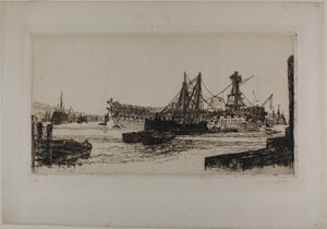 Rozbití Agamemnona, č. II od Francis Seymour Haden