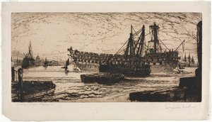 Rozbití Agamemnona od Francis Seymour Haden