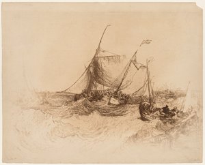 Molo v Calais. od Francis Seymour Haden