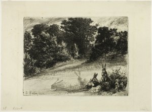 Hřebenové dno od Francis Seymour Haden