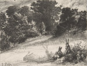 Combe Bottom, 1860., 1860. od Francis Seymour Haden