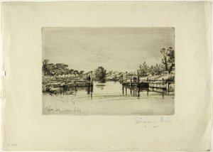 Egham Lock od Francis Seymour Haden