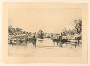 Egham Lock od Francis Seymour Haden