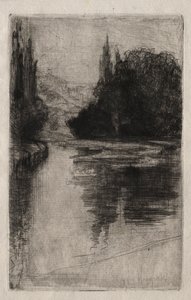 Večer, 1864. od Francis Seymour Haden