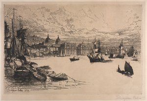 Greenwich od Francis Seymour Haden