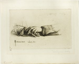 Ruce složené od Francis Seymour Haden