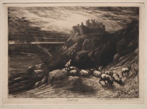 Harlech, 1880. od Francis Seymour Haden