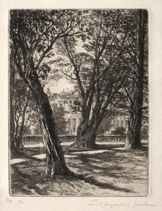 Kensingtonské zahrady (The Small Plate) od Francis Seymour Haden